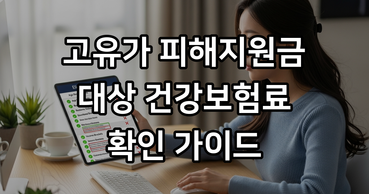 고유가 피해지원금 혜택! 건강보험료 납부 기준 완벽 정리