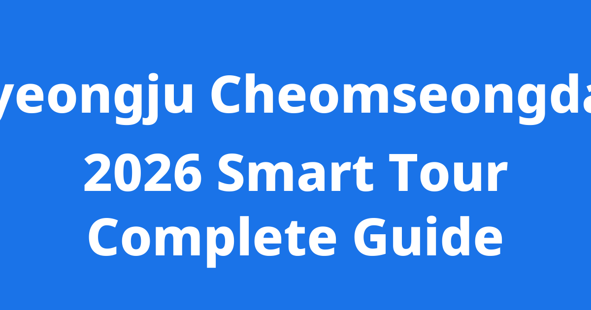 How to Join the Cheomseongi Stamp Tour: A Fun Way to Discover Gyeongju’s Hidden Gems